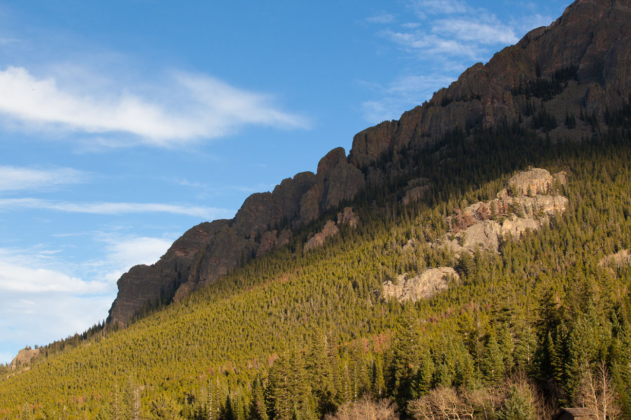 The Crags from Lily Lake.